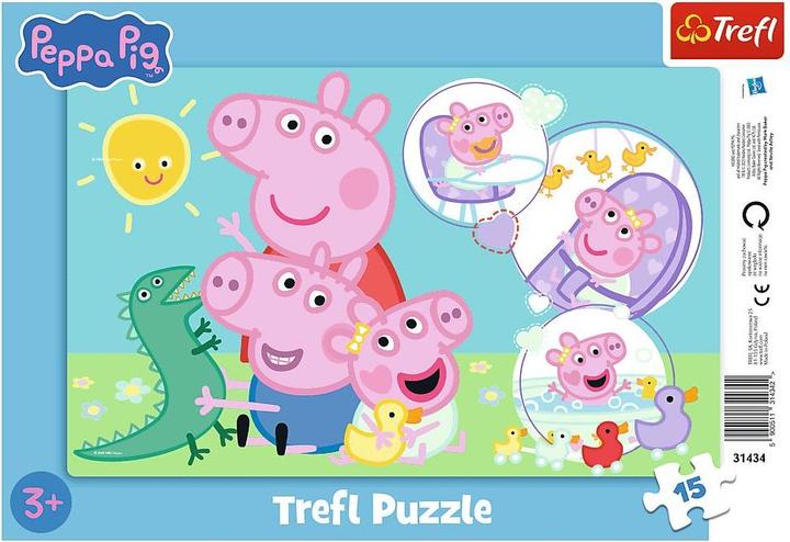 Immagine prodotto Trefl Rahmen-Puzzle 15 Teile – Peppa Pig (15 pezzi)