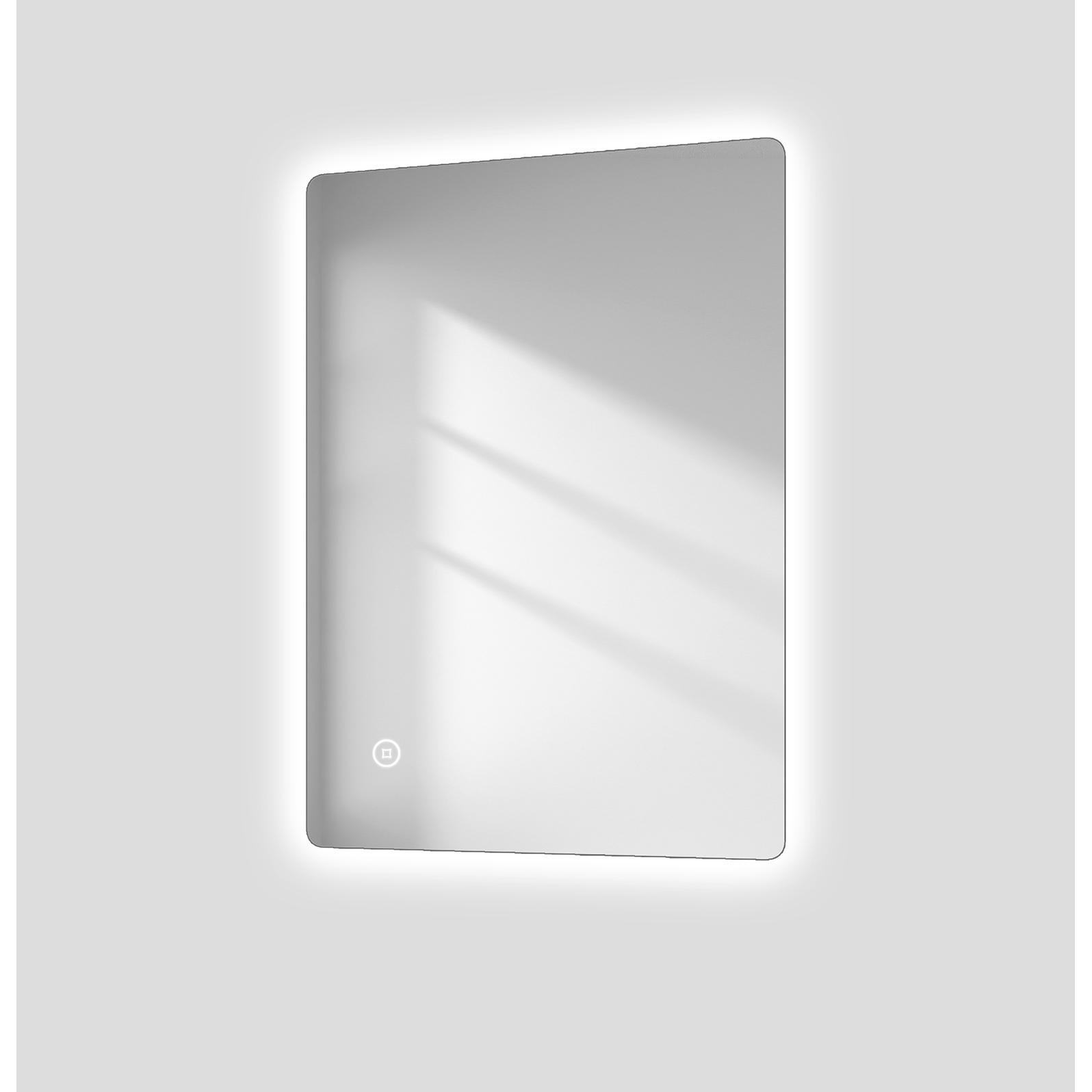 Emke, Spiegelschrank, Badspiegel mit Beleuchtung 70*50cm,Beschlagfrei, Kaltweiss6500K, Dimmbar, Touch Schalter