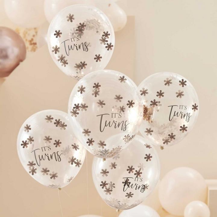 Actual product image Ginger Ray It's Twins Balloons (5pcs)