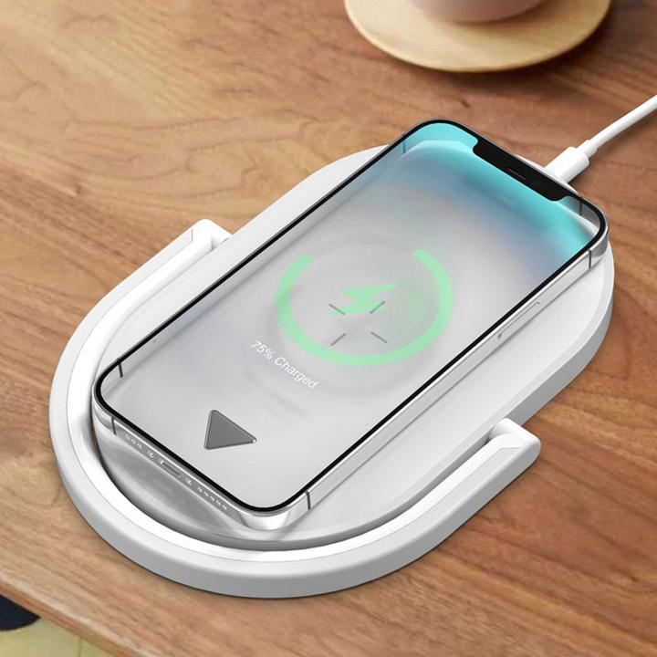 Image du produit Hermex Station de charge avec éclairage Chargeur de smartphone Chargeur sans fil (15 W)