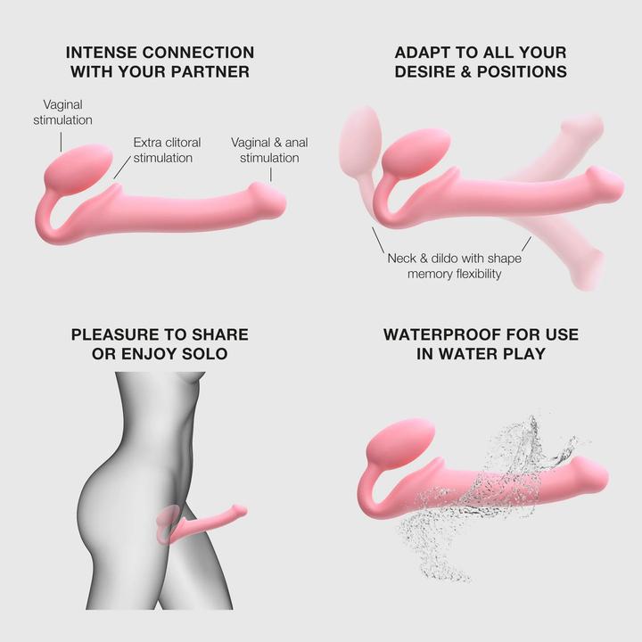 Actual product image Strap-on-me Semi Realistic Bendable (S)