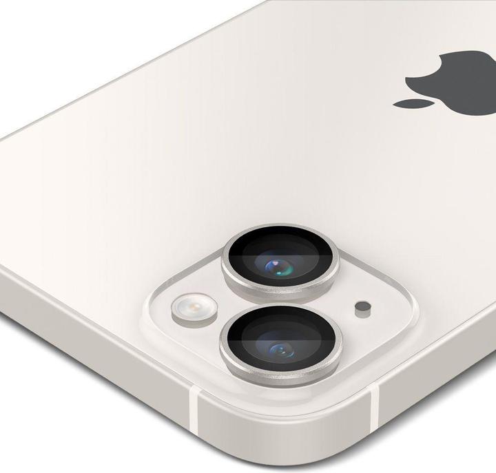 Actual product image Spigen Optik.Tr Camera iPhone 14/14 Plus EZ FIT Lens 2szt./2pcs starlight AGL05604 (1 Piece, Apple iPhone 14, Apple iPhone 14 Plus)