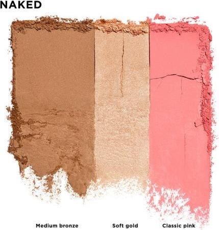 Actual product image Urban Decay Stay Naked Threesome Palette 3-in-1 Makeup Set with Bronzer, Highlighter, and Blush (Naked, 9.30 g)