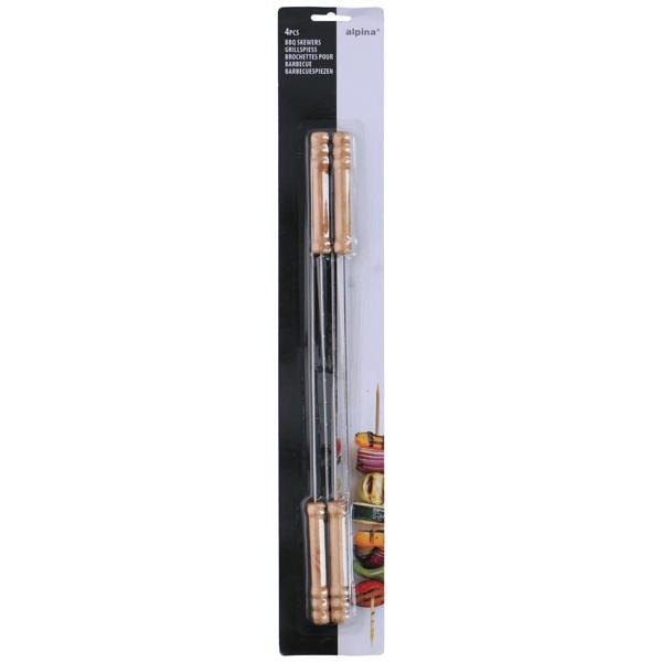 alpina, Posateria BBQ, BBQ Skewer 4pcs 38CM MT