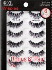 Actual product image Ardell Demi Wispies 6-Pack False Eyelashes On Belt Six Pairsack (Artificial eyelashes)