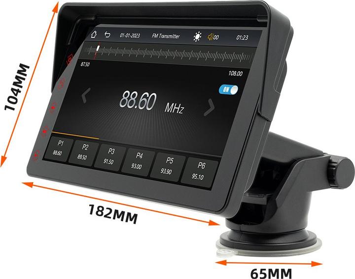 Immagine prodotto Werkstein Digitales Autoradio FM Transmitter, MP5, Bluetooth, CarPlay, Android Auto (Auto Android, Apple Carplay, MirrorLink)