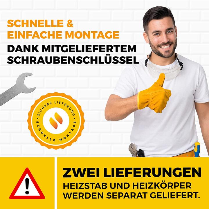 Produktbild Heatsupply Design Handtuchheizkoerper elektrisch (900 W)