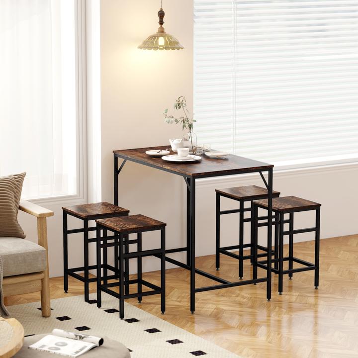 Image du produit Homcom Ensemble de tables de bar (100 x 60 x 88 cm)