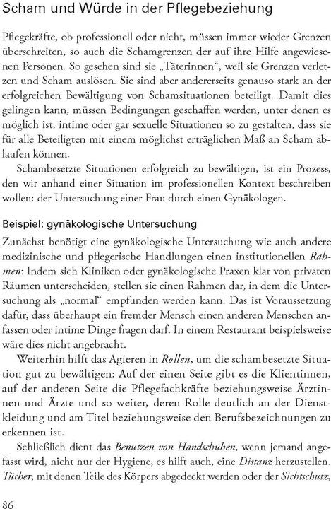 Produktbild Scham und Würde in der Pflege (Deutsch, Stephan Marks, Ursula Immenschuh, 2022)