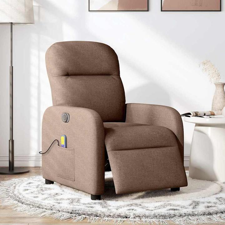 Immagine prodotto VidaXL Sedia da massaggio elettrica in tessuto marrone