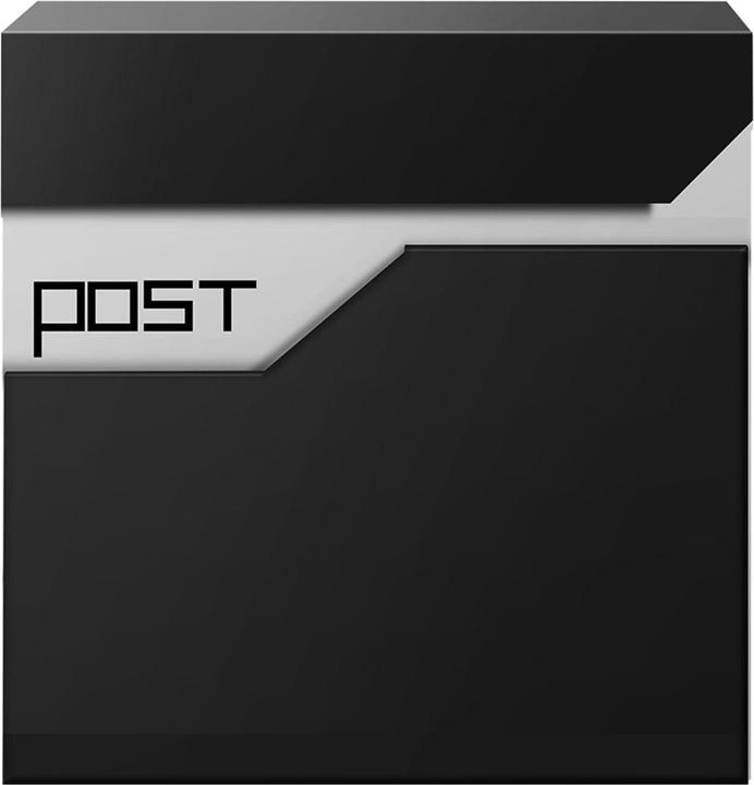 Actual product image Arebos Design wall letterbox with newspaper compartment