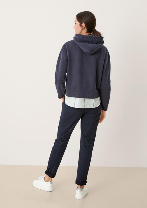 Produktbild s.Oliver Sweatshirt Hoodie mit Bluseneinsatz (M)