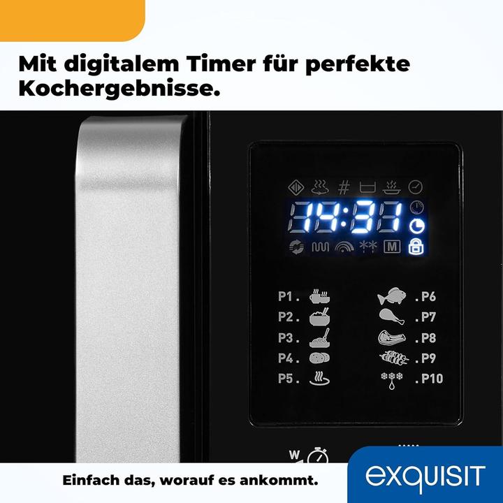 Produktbild Exquisit MW 8925-7 Hsw Arbeitsplatte Solo-Mikrowelle (20 l)