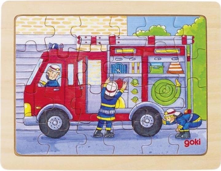 Produktbild Goki Einlegepuzzle Bei der Arbeit (24 Teile)