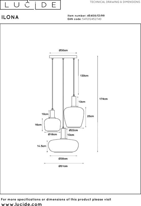 Produktbild Lucide Ilona (E27)
