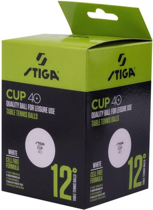 Stiga Table Tennis Ball Cup 12-Pack ABS White (12 pz.)