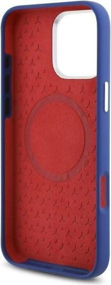 Immagine prodotto Mercedes MEHMP16X23SUMRV iPhone 16 Pro Max 6.9" granatowy/navy hardcase Silicone Red Stripe MagSa (Apple iPhone 16 Pro Max)