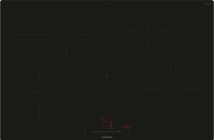 Actual product image Siemens iQ300, Induction hob, 80 cm, Black, flush (integrated), EH801HFB1E (79.20 cm, Induction hob)