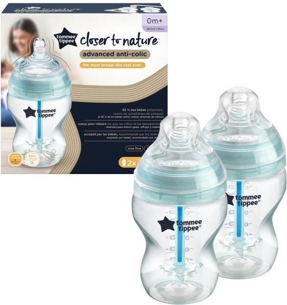Productafbeelding Tommee Tippee 225252 2 X 260 ML FLES. A/COL ADVANCED (260 ml)