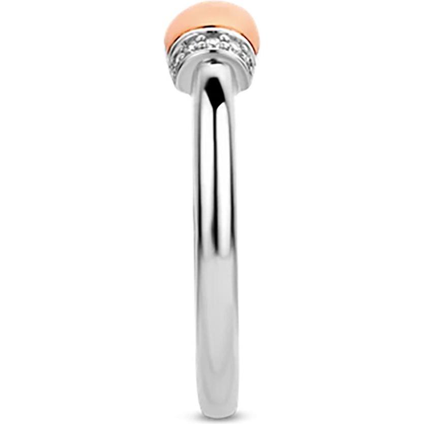 Thumbnail - Ti Sento Milano, Ring, Ring mit Zirkonia bicolor rosevergoldet 12193ZR, (56, 925 Silber)