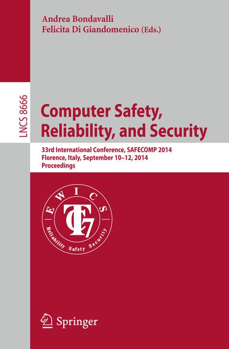 Computer Safety, Reliability, and Security (Englisch, Andrea Bondavalli, Felicita Di Giandomenico, 2014)