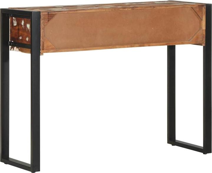 Actual product image vidaXL Console table Multicoloured 100x35x75 cm Solid wood Reclaimed wood sofa table (100 x 35 x 75 cm)