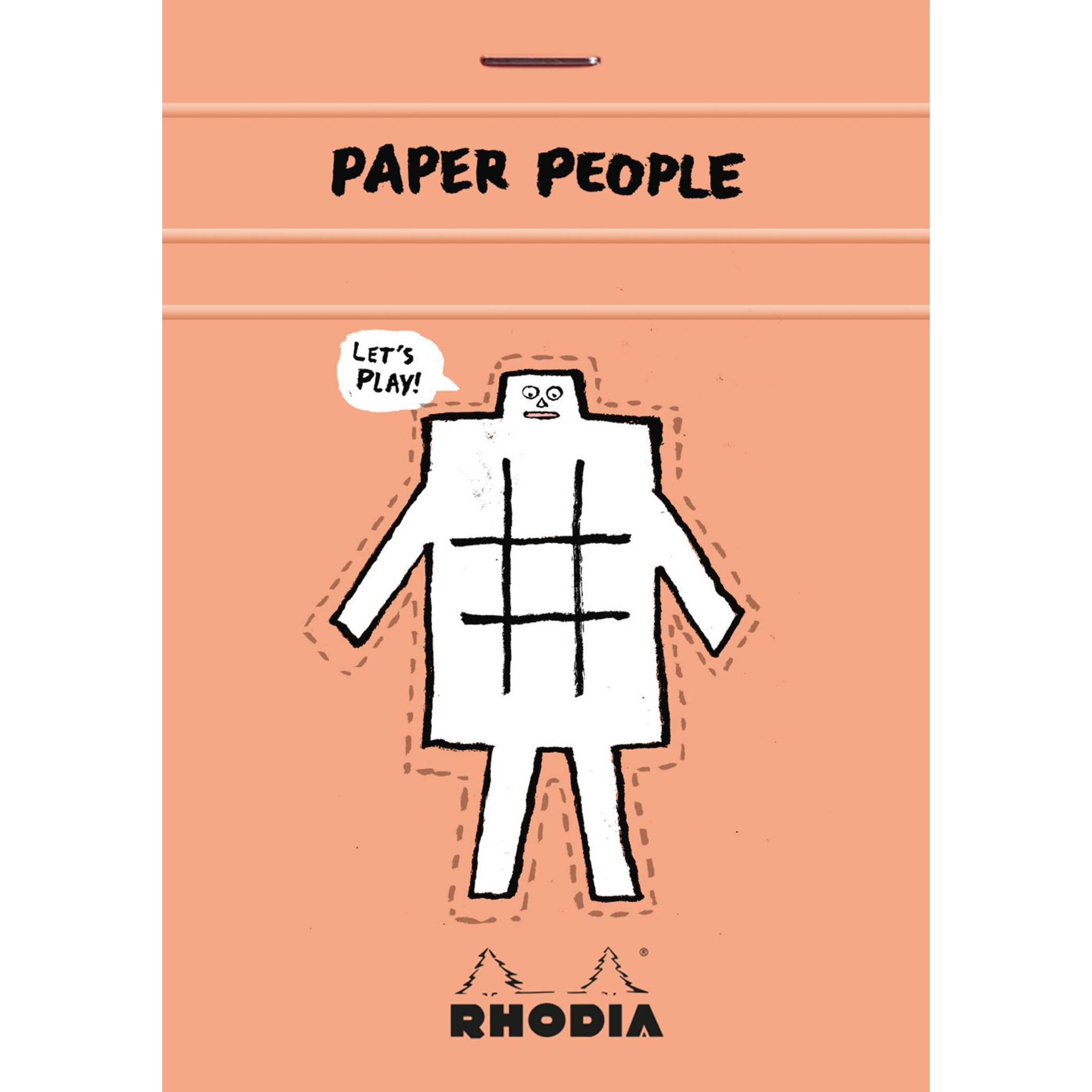 Rhodia, Heft + Block, notizblock mit geheftetem kopf n°12 90. geburtstag x jean jullien basics (8.5 x 12 cm, Spezialline...