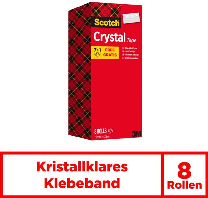 Productafbeelding Scotch Crystal plakband value pack (19 mm)