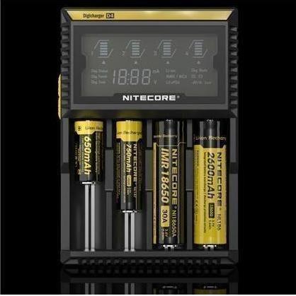 Immagine prodotto Nitecore Digicharger D4EU - Versione UE (1 pz., C, AAA, RCR123A, AA, Caricabatterie senza batteria)