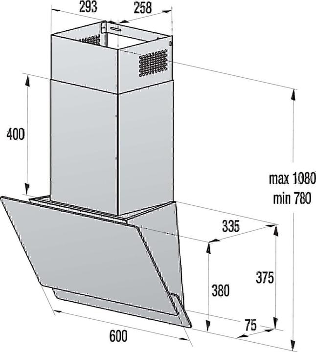 Image du produit Gorenje W6TB Hotte de cheminée (Hotte murale)