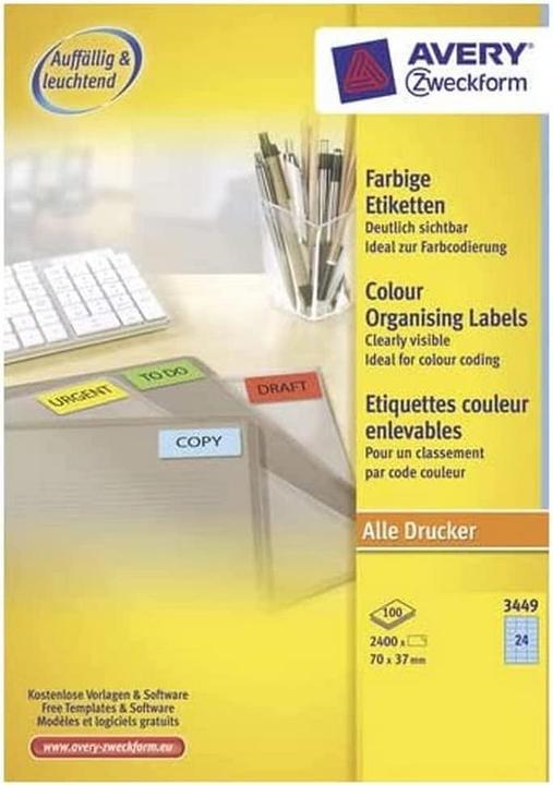 Image du produit Avery Étiquettes en couleur