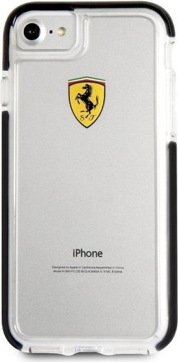 Actual product image Ferrari hard case FEGLHCP7BK iPhone 7/8 SE2020 shockproof transparent black (Apple iPhone 7, Apple iPhone 8, Apple iPhone SE)