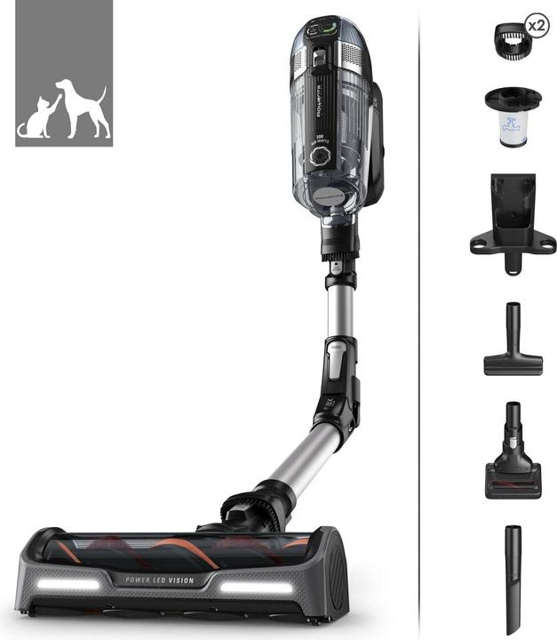 Produktbild Rowenta X-Force Flex 14.60 Animal Akkustaubsauger (RH9958), Schwarz/Silber