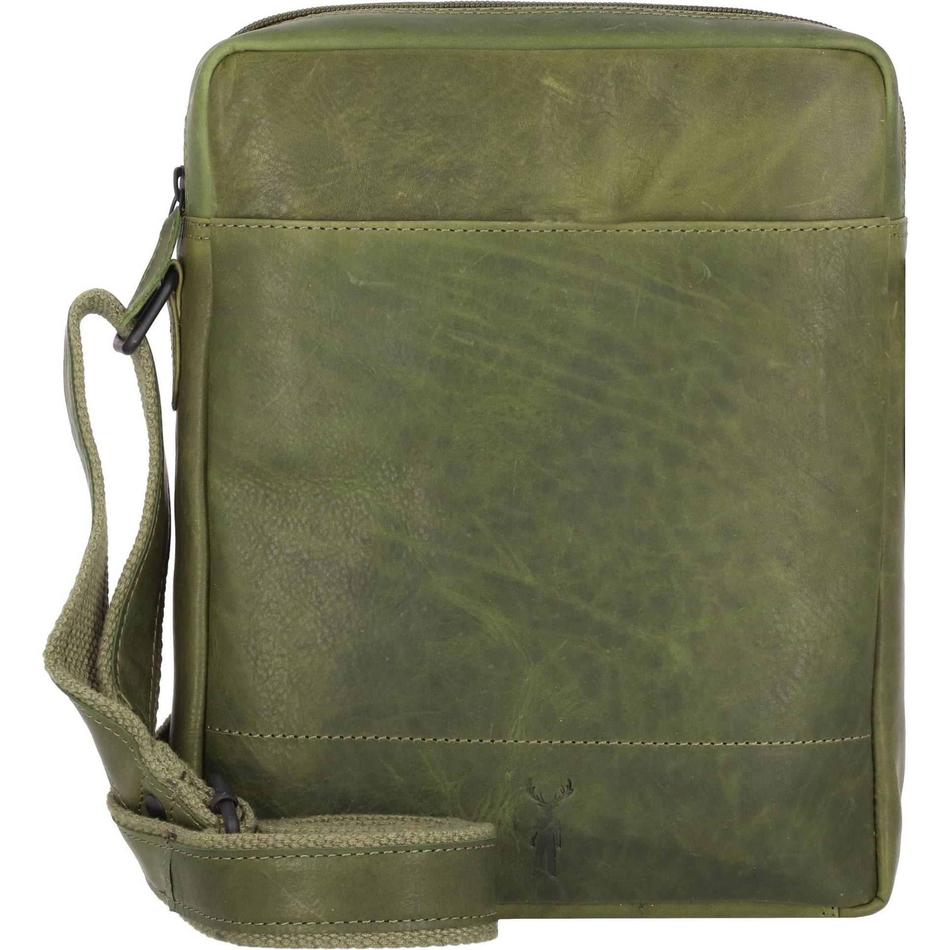 Jack kinsky, Handtasche, Risör Umhängetasche Leder 20 cm, Grün