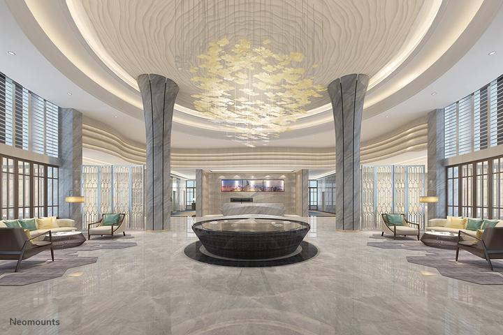 Produktbild Neomounts PRO NMPRO-WMB4 - Klammer - für 4 LCD-Anzeigen - Schwarz - Bildschirmgr (Wand, 30 kg, 32" - 55")