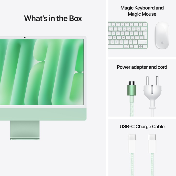 Actual product image Apple iMac 2024 (M4, 16 GB, 256 GB, Apple M4 8-Core)