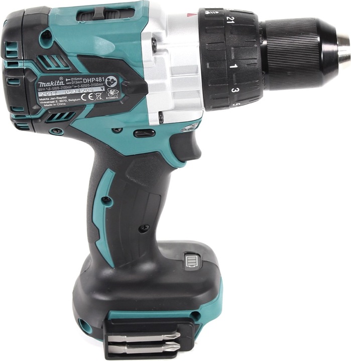 Actual product image Makita DHP 481 RG Battery impact drill 18 V 115 Nm Brushless + 2x battery 6.0 Ah + charger (Rechargeable battery operated)