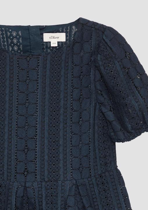 Immagine prodotto S.Oliver Kleid Kurzes Kleid aus Spitze mit elastischen Bündchen an den Ärmeln (128)