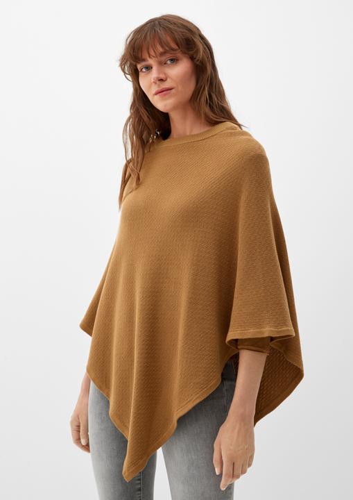 Produktbild s.Oliver Indoor-Poncho Poncho aus Baumwollmix (One Size)