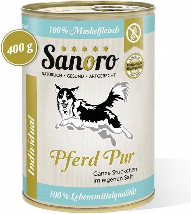 Sanoro Muskelfleisch Pferd Pur Ergänzungsfutter (Senior, 12 Stk., 4800 g)
