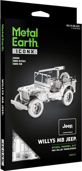 Produktbild Metal Earth Iconx Willys Jeep