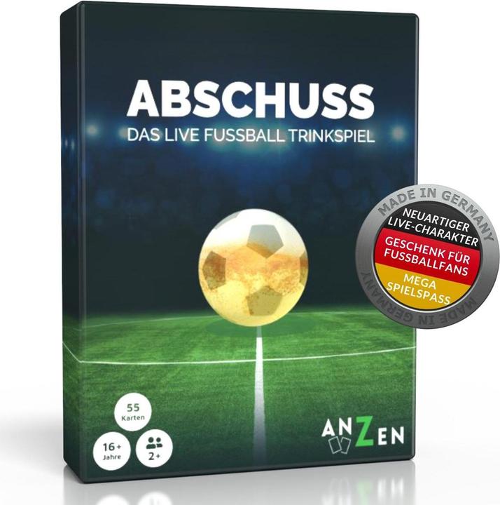 Actual product image Anzen Spiele ABSCHUSS - The Live Football Drinking Game (d) (2 - 12 Players)