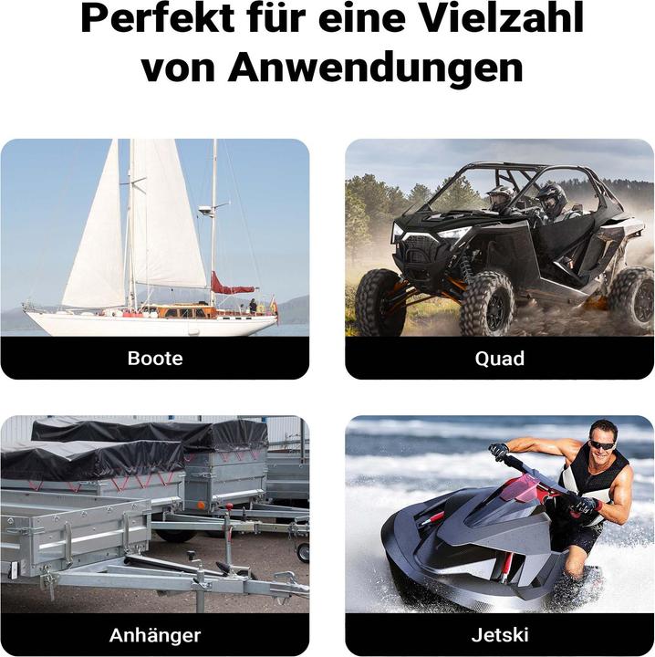 Image du produit Wiltec Treuil à Câble Manuel de Halage Charge max. 550kg 10m Rapport de transmision 4,1:1 Bateau Auto