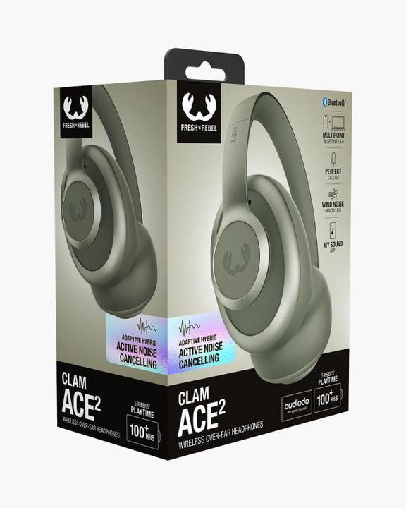 Image du produit Fresh'N Rebel Fresh 'n Rebel Clam Ace 2 Dried Green (ANC, 100 h, Sans fil)