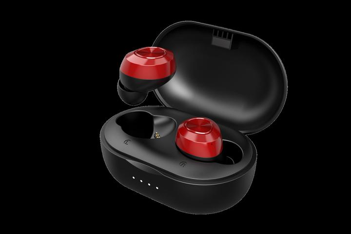 Actual product image Lenovo Auricolari Bluetooth 5.0 Ipx5 Water Re Qcc3020 Chipset Red (8 h, Wireless)