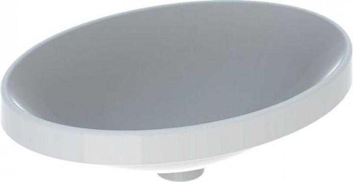 Actual product image Geberit Keramag VariForm lavabo encastré ovale, 550x400mm, sans trou pour robinet, sans trop-plein (459 mm, 550 mm)