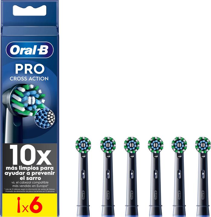 Image du produit Oral-B Brossettes de rechange noires ProCrossAction CleanMaximizer6er (6 x)