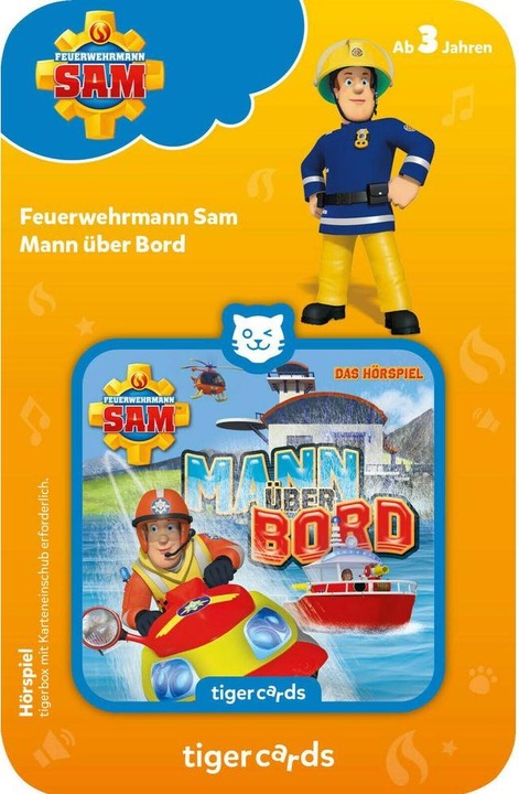 Actual product image Tigermedia Tigercard fireman Sam Mann overboard (German)