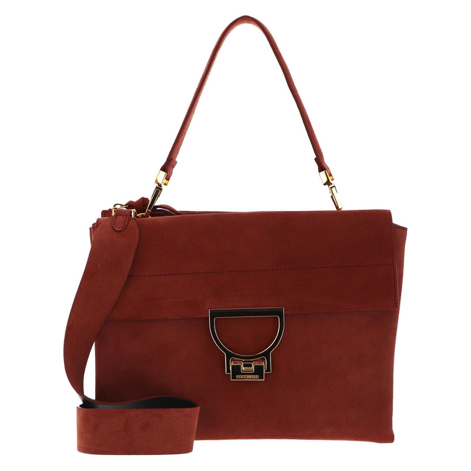 Coccinelle, Damen, Handtasche, Arlettis Suede Handbag, Braun