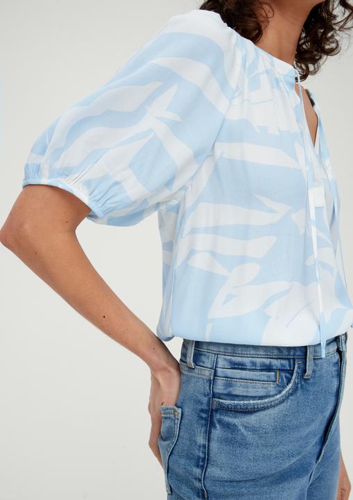 Produktbild s.Oliver Bluse Kurzarmbluse aus Viskose (36)